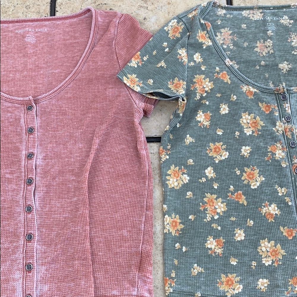 2 for $13/American Eagle Short Sleeve Waffle Tees